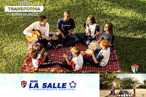 Ação com foco na transformação social marca lançamento da Campanha de Matrículas da Rede La Salle